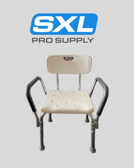 Silla de baño con espaldar y posa manos